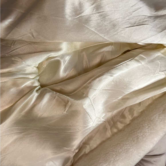 1960s Faux Fur Double Breasted Cream Peacoat - Picture 9 of 9